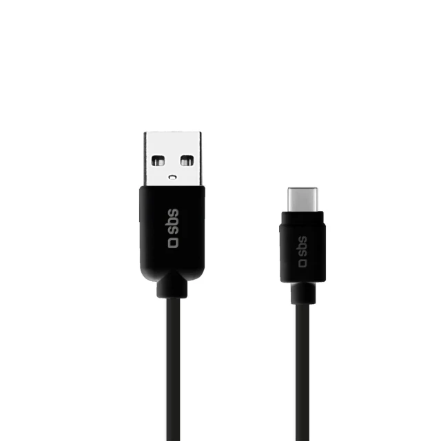Кабель SBS USB-A - USB-C 1m Black (8018417245923)