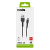 Кабель SBS TECABLETC3MTK USB-A - USB-C 3m Black (8018417257889)