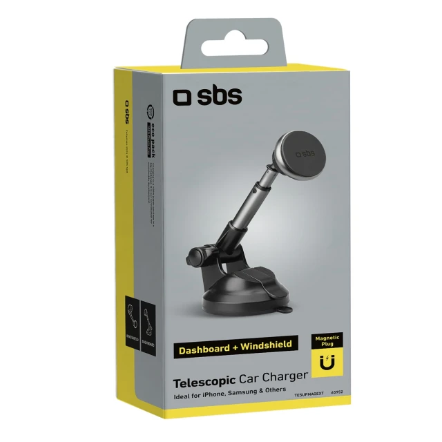Автотримач SBS телескопічний Black with MagSafe (8018417265952)