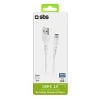 Кабель SBS USB-A - USB-C 1.5m White (8018417310447)