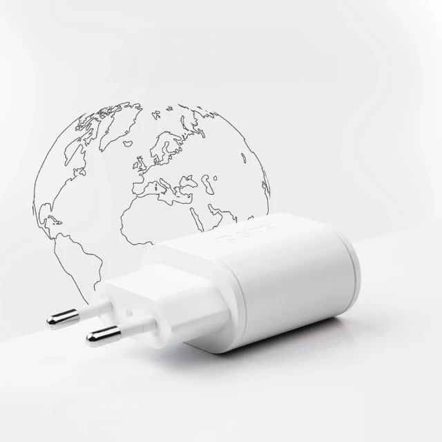 Мережевий зарядний пристрій SBS TETRPD20W 20W USB-A USB-C White (8018417324079)