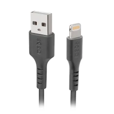 Кабель SBS TECABLEUSBIP589K USB-A - Lightning 1m з сертифікатом MFi Black (8018417327445)