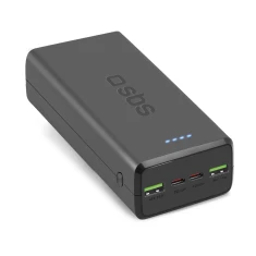 Powerbank SBS 30000 mAh 2 x USB-C 2 x USB-A Black (8018417435775)