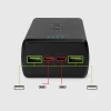 Powerbank SBS 30000 mAh 2 x USB-C 2 x USB-A Black (8018417435775)