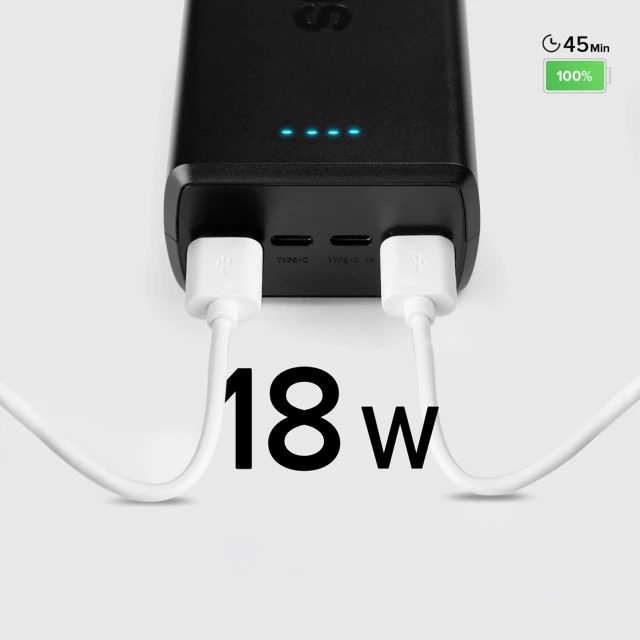 Powerbank SBS 30000 mAh 2 x USB-C 2 x USB-A Black (8018417435775)