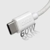 Кабель SBS TECABLETISSUETCCG USB-C - USB-C 1,5m 60W в оплетке Grey (8018417439704)