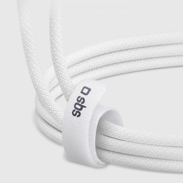 Кабель SBS TECABLETISSUETCCG USB-C - USB-C 1,5m 60W в оплетке Grey (8018417439704)