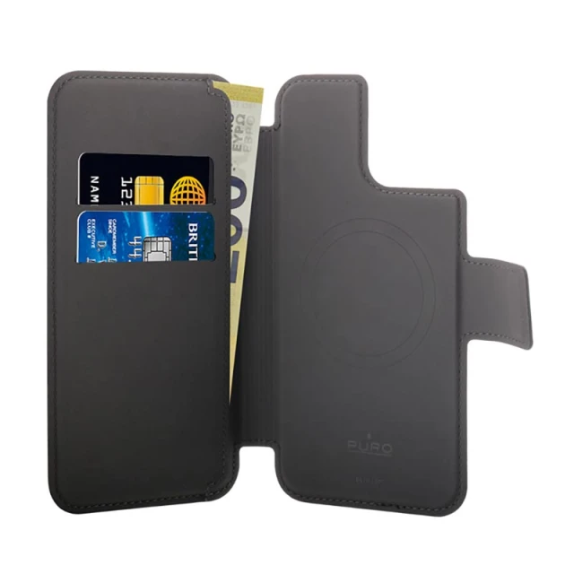 Чохол Puro Folio для iPhone 14 Plus / 12 Pro Max Black with MagSafe (PUIP67MAGFOLIOBLK)