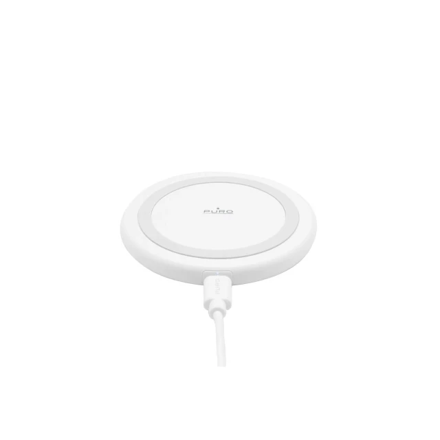 Беспроводная зарядная станция Puro Wireless Charging Station QI White (PUFCCSQI10W2WHI)