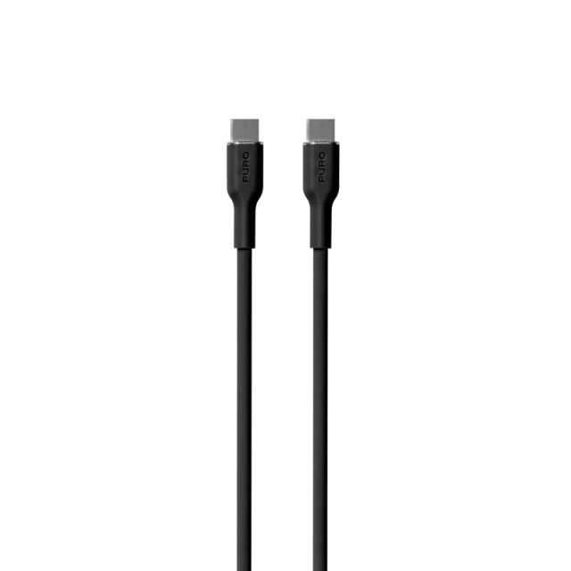 Кабель Puro Icon Soft USB-C to USB-C 1.5 m Black (PUUSBCUSBCICONBLK)