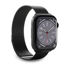 Ремешок Puro Milanese Magnetic Band для Apple Watch Series 11/10 42 mm | Series 9/8/7 41 mm | 6/5/SE 40 mm | 3/2/1 38 mm Black (PUMILAW40BLK)