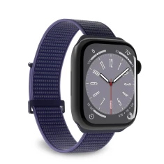 Ремінець Puro Nylon Sport для Apple Watch Ultra 3/2/1 49 mm | Series 11/10 46 mm | Series 9/8/7/6/5/4/SE 45 mm | 44 mm Navy (PUSPORTAW44BLUE)
