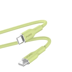 Кабель Puro Icon Soft USB-C to USB-C 1.5 m Green (PUUSBCUSBCICONLGRN)