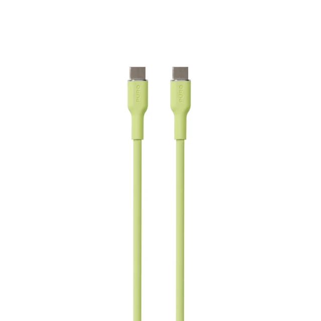 Кабель Puro Icon Soft USB-C to USB-C 1.5 m Green (PUUSBCUSBCICONLGRN)