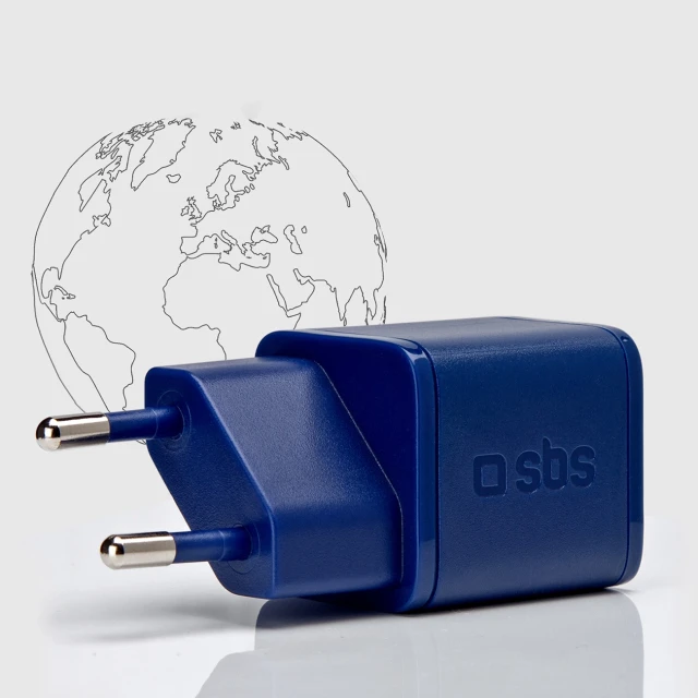 Зарядний пристрій SBS 20W GaN Blue (8018417444630)