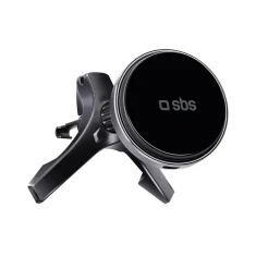 Автодержатель SBS с беспроводной зарядкой 15W на дефлектор Black with MagSafe (8018417445231)