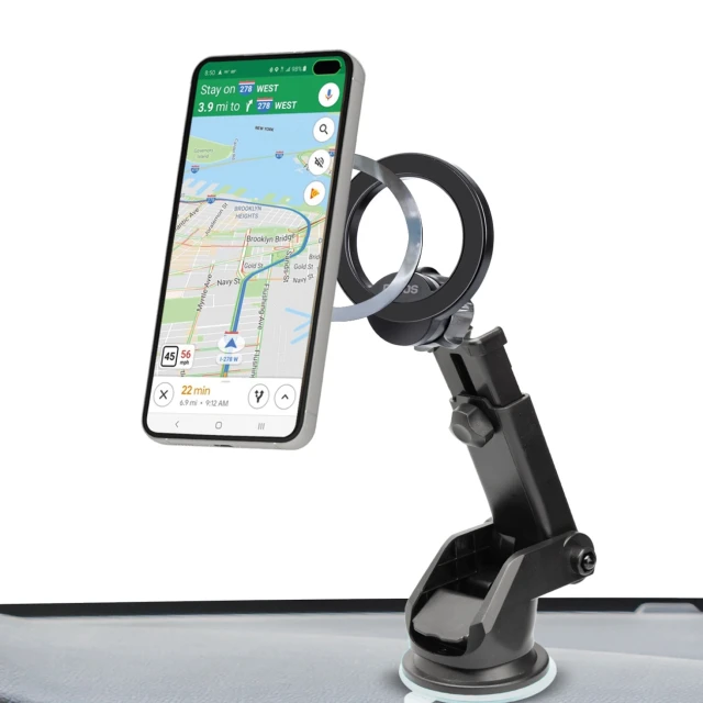 Автотримач SBS TESUPMAGRINGEXT на приладову панель і скло, сумісний з MagSafe Black (8018417445255)
