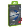 Кабель SBS USB-C - USB-C 1.5m 60W Blue (8018417447792)