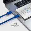 Кабель SBS USB-C - USB-C 1.5m 60W Blue (8018417447792)