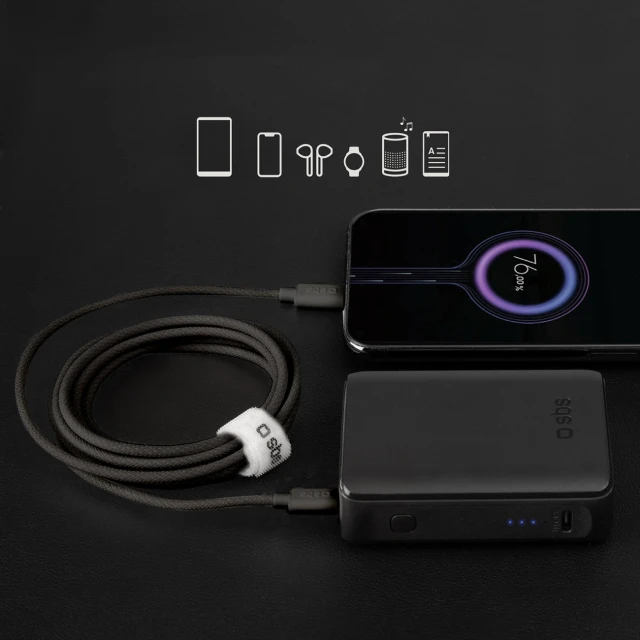 Кабель SBS TECABLETISSUETCCK USB-C - USB-C 1.5m 60W Black (8018417447815)
