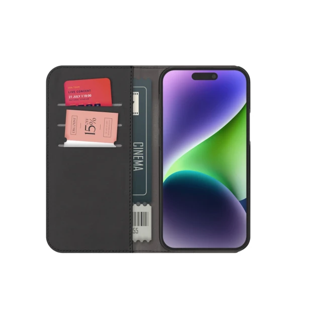 Чохол Puro Wallet Detachable для iPhone 15 Pro Max Black (PUIPC15P67BOOKC3BLK)