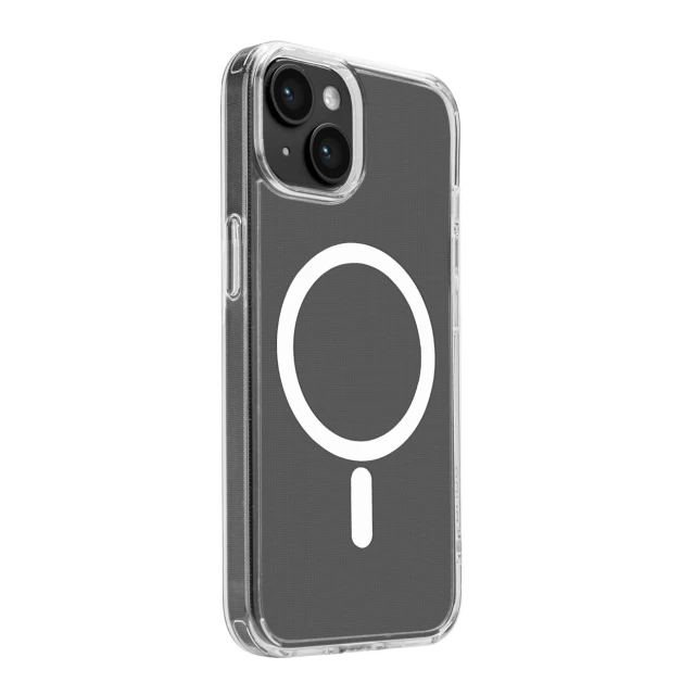 Чохол Puro Lite Mag для iPhone 15 Transparent with MagSafe (8018417455629)
