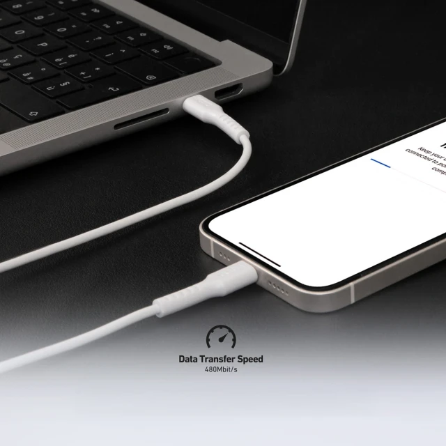 Кабель SBS USB-C - USB-C Power Delivery 25W 1 м White (8018417457647)