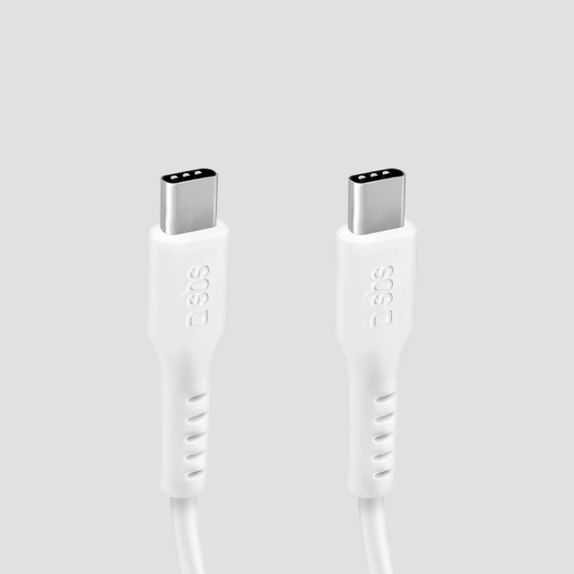 Кабель SBS USB-C - USB-C Power Delivery 25W 1 м White (8018417457647)