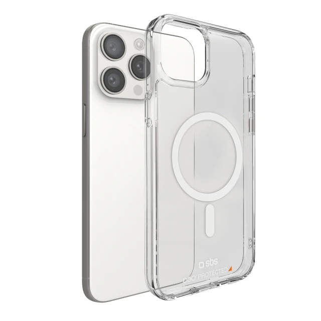 Чохол SBS D3O для iPhone 15 Pro Clear with MagSafe (8018417467837)