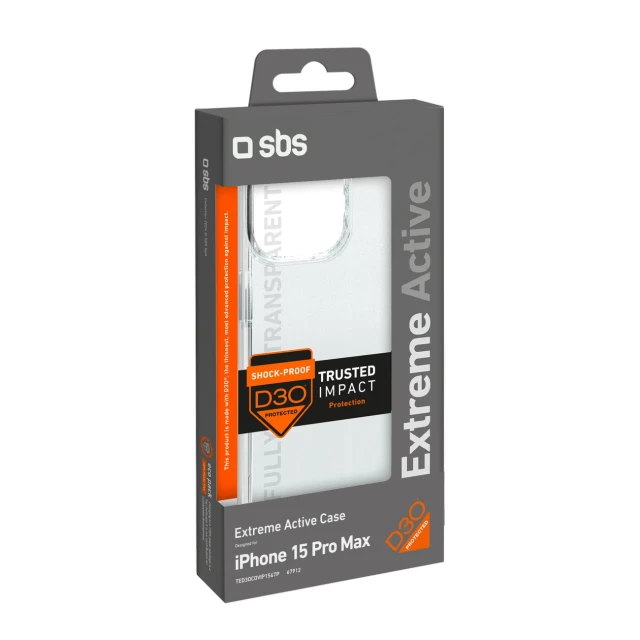 Чохол SBS D3O для iPhone 15 Pro Max Clear (8018417467912)