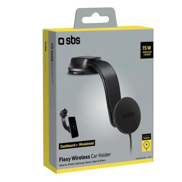 Автотримач SBS Black with MagSafe (8018417468070)