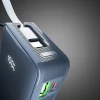 Powerbank SBS 10000mAh 20W з вбудованим кабелем USB-C Grey (8018417481376)