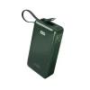 Powerbank SBS 10000 mAh 20W з вбудованим кабелем USB-C Green (8018417481383)
