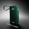 Powerbank SBS 10000 mAh 20W з вбудованим кабелем USB-C Green (8018417481383)