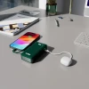 Powerbank SBS 10000 mAh 20W з вбудованим кабелем USB-C Green (8018417481383)