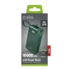 Powerbank SBS 10000 mAh 20W з вбудованим кабелем USB-C Green (8018417481383)