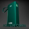 Powerbank SBS 10000 mAh 20W з вбудованим кабелем USB-C Green (8018417481383)