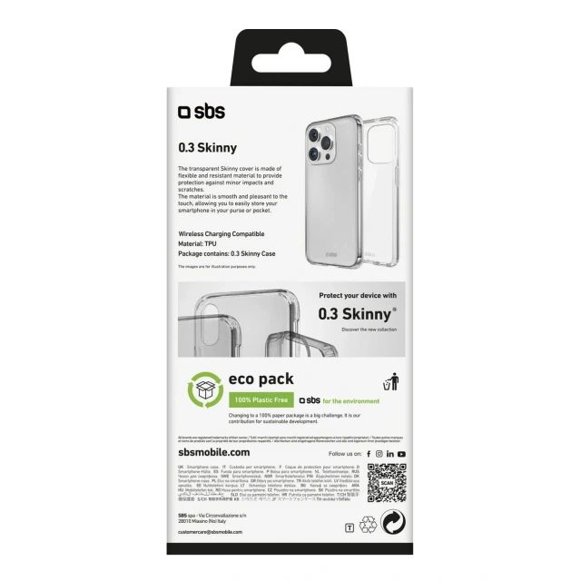 Чохол SBS Skinny Cover для iPhone 16 Pro Clear (8018417482526)