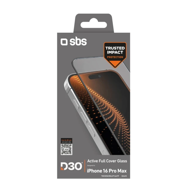 Захисне скло SBS Tempered Glass D3O для iPhone 16 Pro Max (8018417482625)