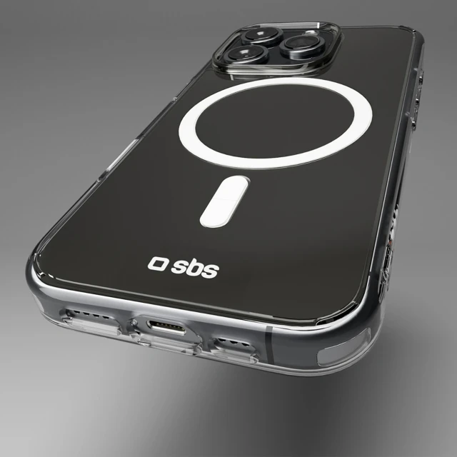 Чехол SBS Extreme Mag D3O для iPhone 16 Pro Max Clear with MagSafe (8018417482700)