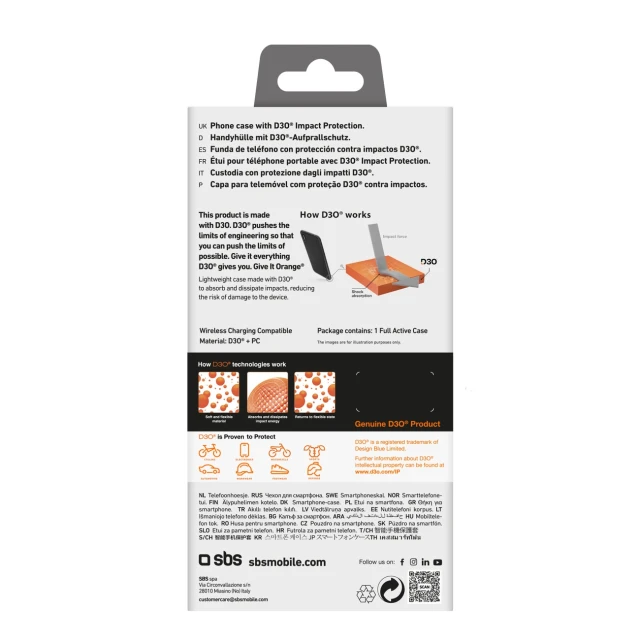 Чехол SBS Full Active D3O для iPhone 16 Black (8018417482717)