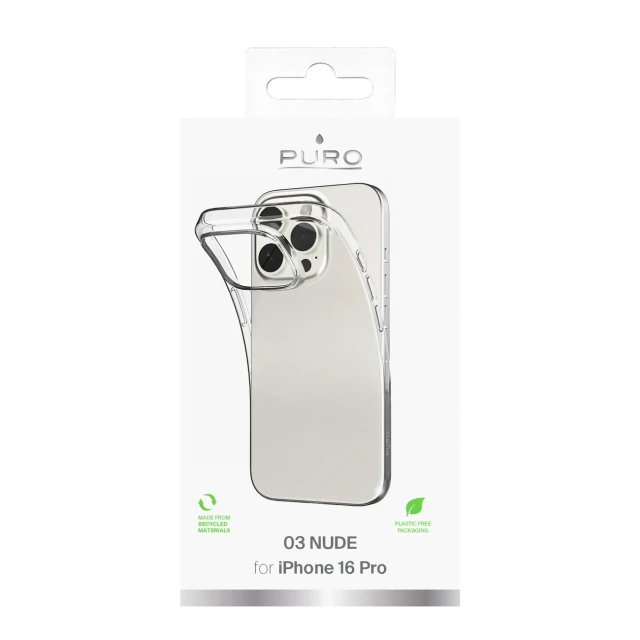 Чохол Puro 03 Nude для iPhone 16 Pro Clear (8018417484957)