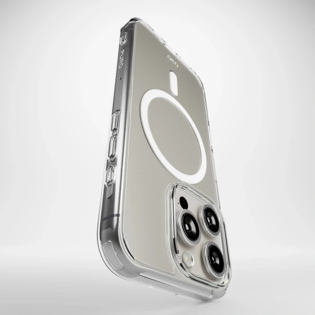 Чехол Puro Impact Clear D3O для iPhone 16 Pro Clear with MagSafe (8018417485077)