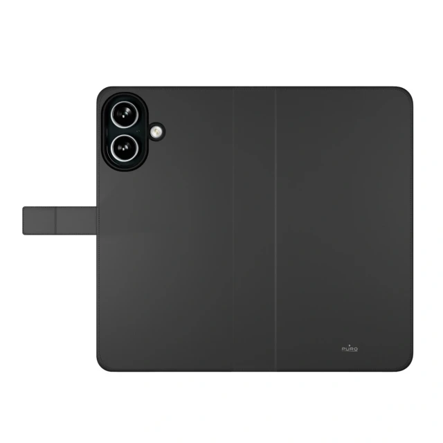 Чехол Puro Wallet Detachable 2в1 для iPhone 16 Black with MagSafe (8018417485091)