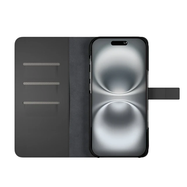 Чохол Puro Wallet Detachable для iPhone 16 Pro Black with MagSafe (8018417485114)