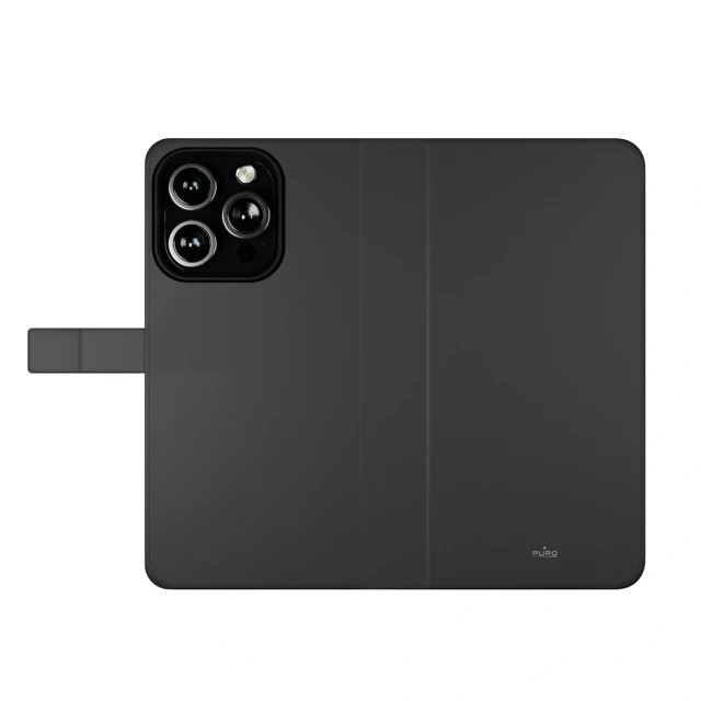 Чохол Puro Wallet Detachable для iPhone 16 Pro Black with MagSafe (8018417485114)