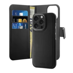 Чохол Puro Wallet Detachable для iPhone 16 Pro Max Black with MagSafe (8018417485121)