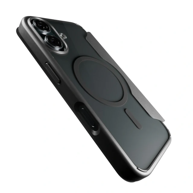 Чохол Puro Book Mag для iPhone 16 Black with MagSafe (8018417485138)