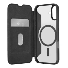 Чохол Puro Book Mag для iPhone 16 Black with MagSafe (8018417485138)
