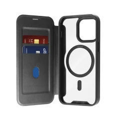 Чохол Puro Book Mag для iPhone 16 Pro Black with MagSafe (8018417485152)